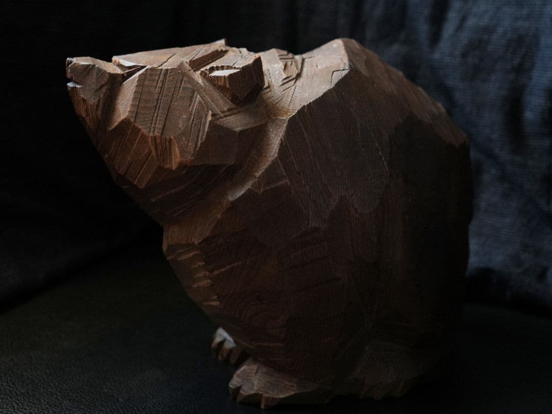 【マッドハニー】柴崎重行 木彫り熊