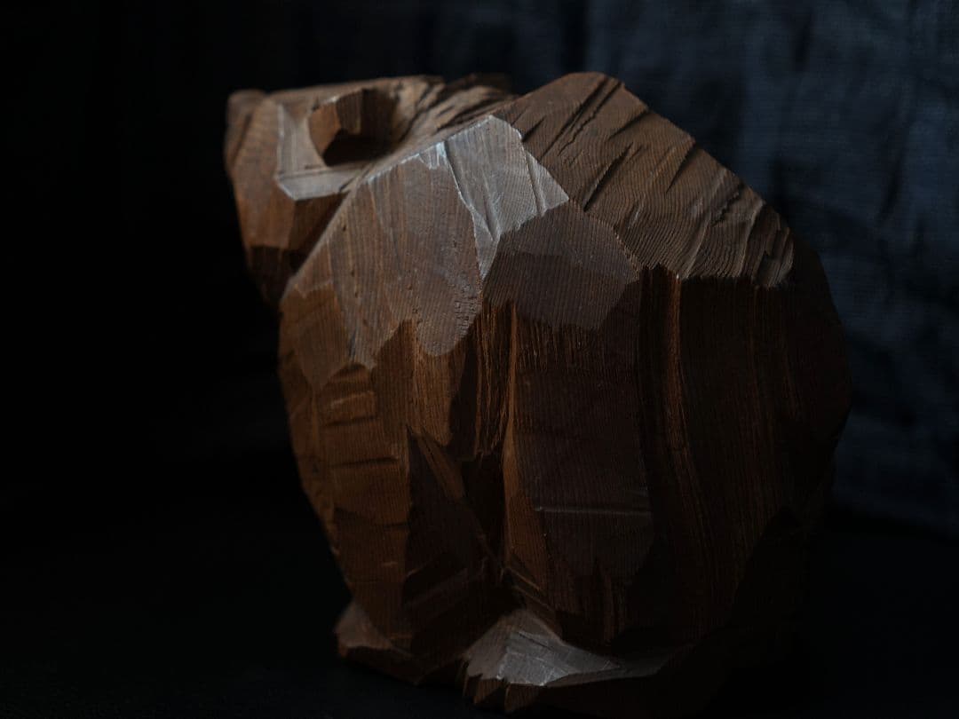 【マッドハニー】柴崎重行 木彫り熊