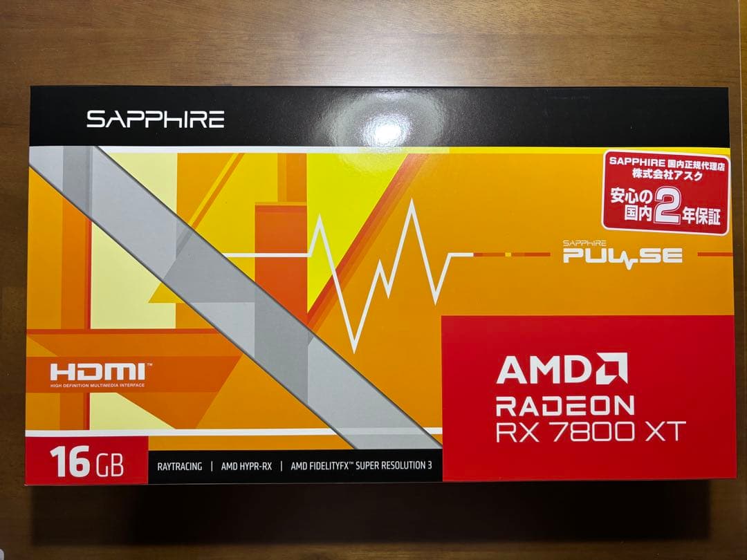 グラフィックボード・グラボ・ビデオカード SAPPHIRE PULSE Radeon RX 7800 XT 16GB