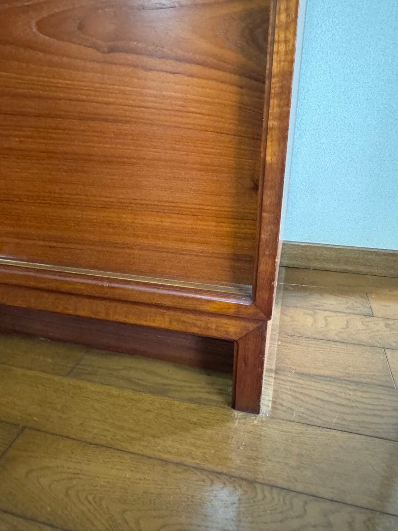 北欧テイスト チーク材ヴィンテージ キッチンボード 食器棚 国産高級収納家具