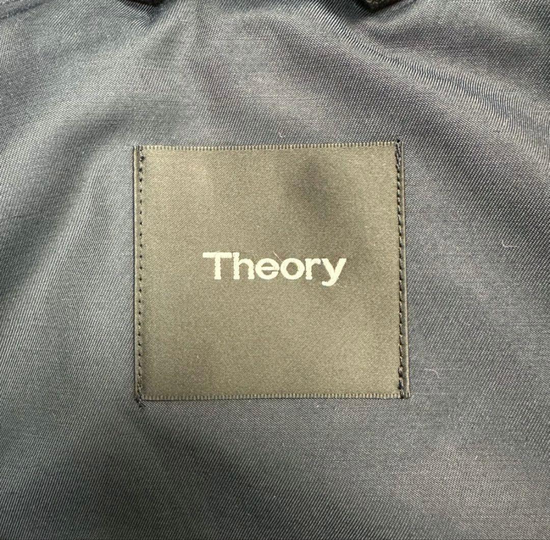 セオリー　モッズコート　ロングコート　現行タグ　ネイビー　フード着脱可　L相当