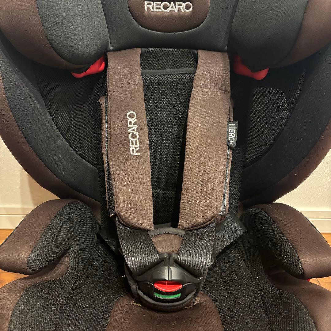 美品 RECARO チャイルドシート ブラウン 上位機種　HERO搭載機種