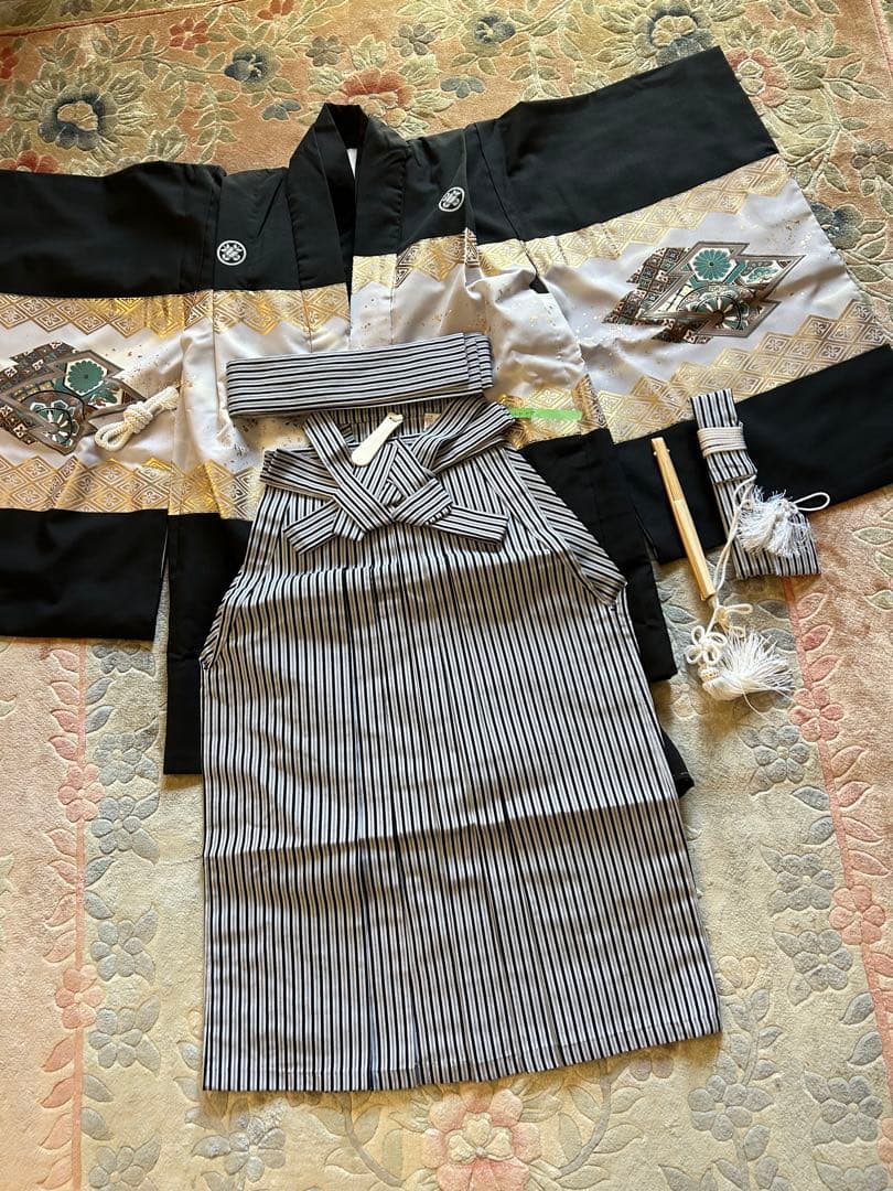 男の子の5歳七五三着物、袴、小物一色