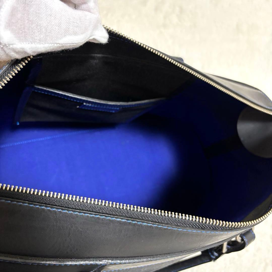 ソメスサドル ボストンバッグ デニムキャンバス×レザー チャコールブラック系