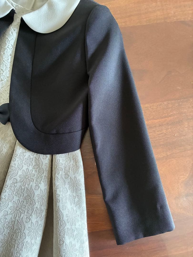 【美品】プティマイン　セレモニーワンピース　ジャケットセット　120