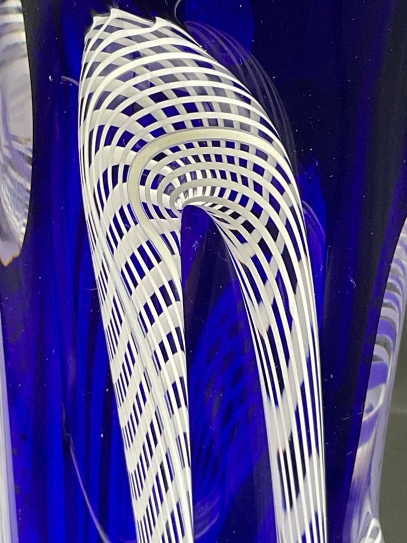 坂田裕昭　ガラス　花瓶　レース文様