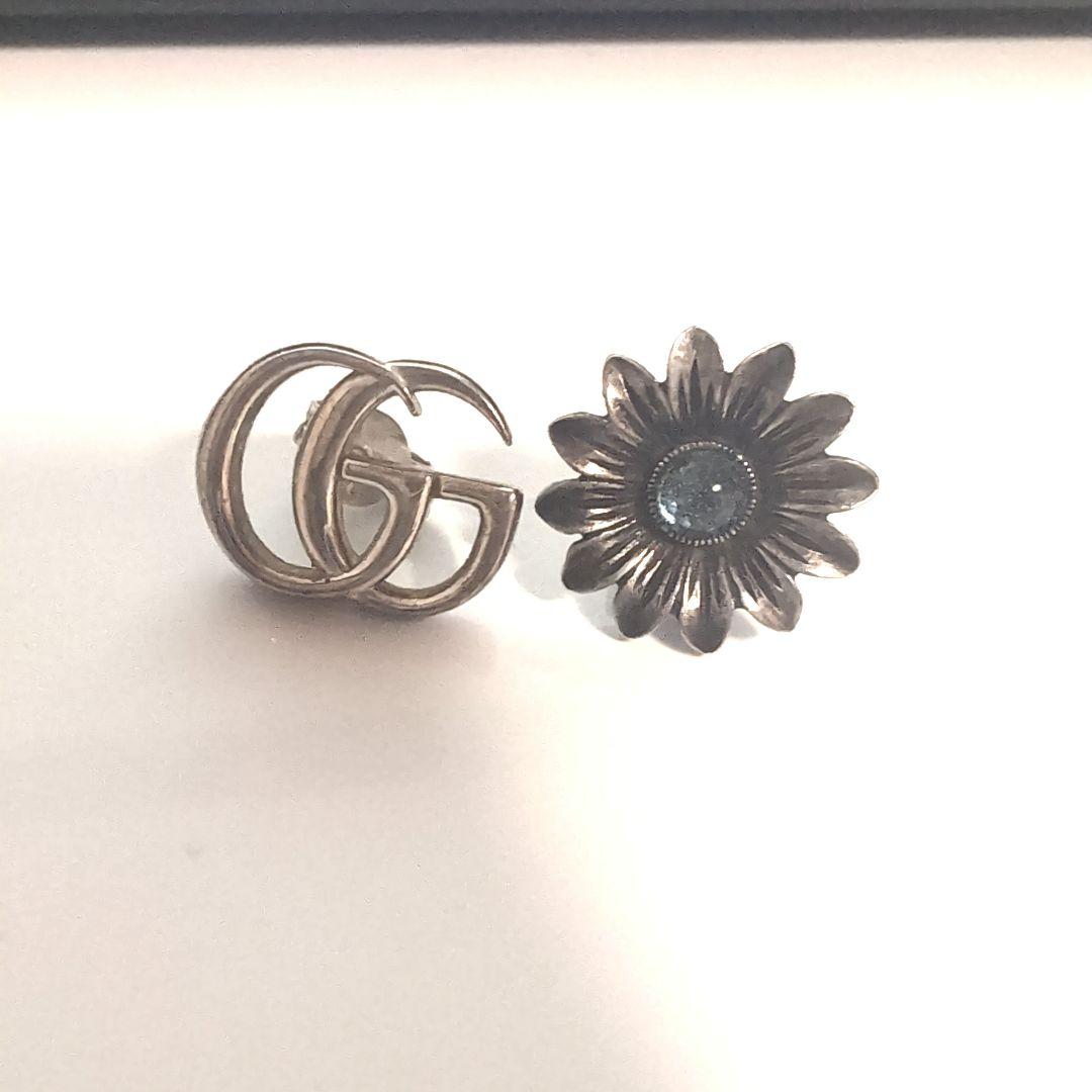 グッチ ピアスフラワーマーモント 925シルバー GUCCI