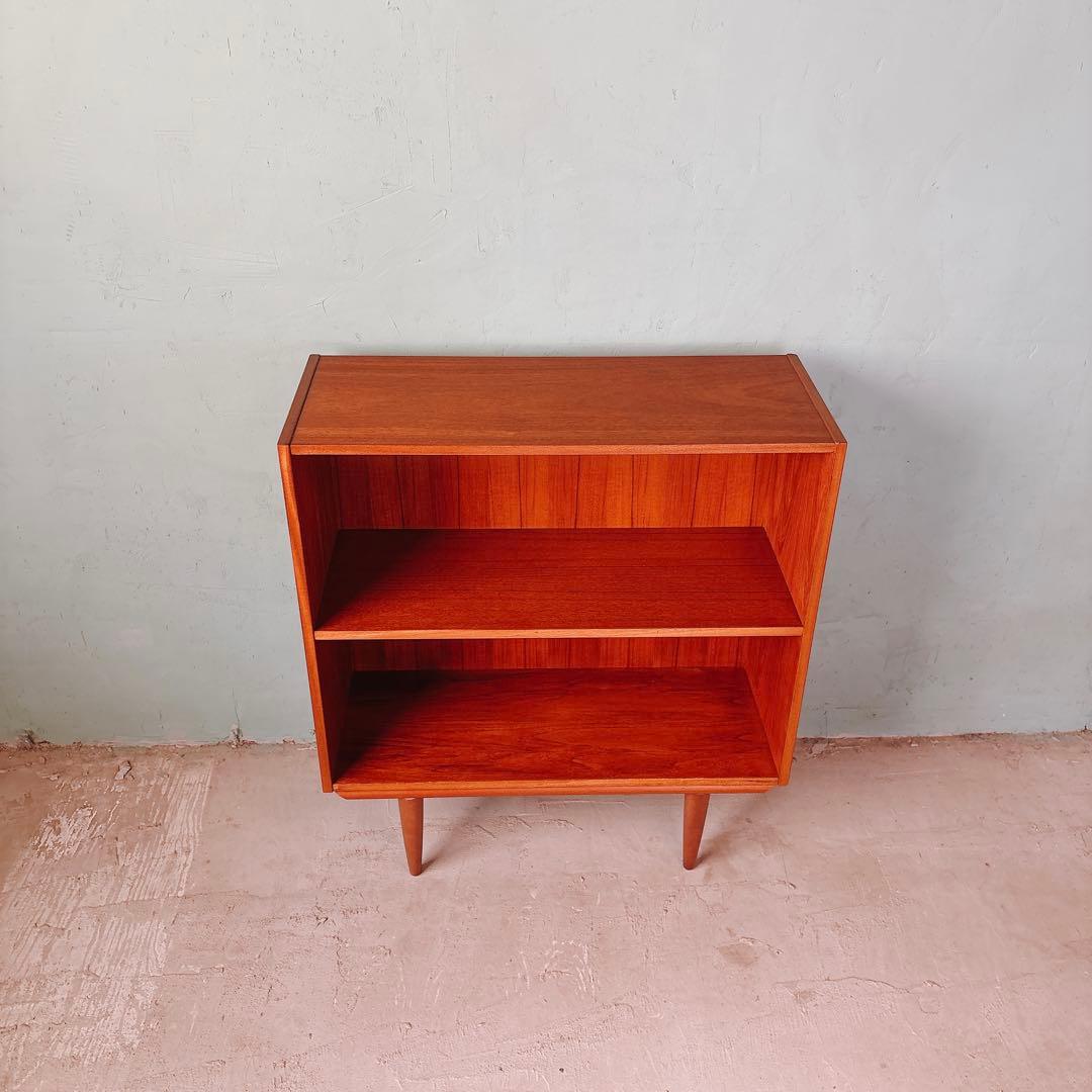 デンマーク　チーク材　ブックシェルフ　北欧家具　北欧ビンテージ