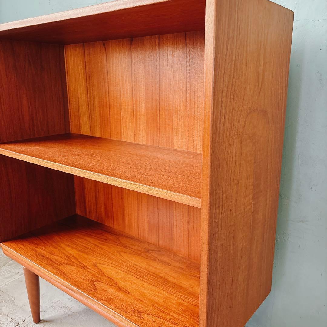 デンマーク　チーク材　ブックシェルフ　北欧家具　北欧ビンテージ