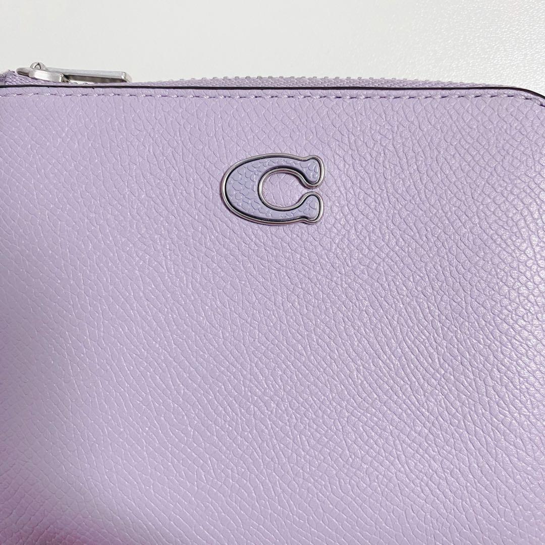 【未使用品】COACHコーチ★カードケース★ケース★Cロゴ★紫パープル