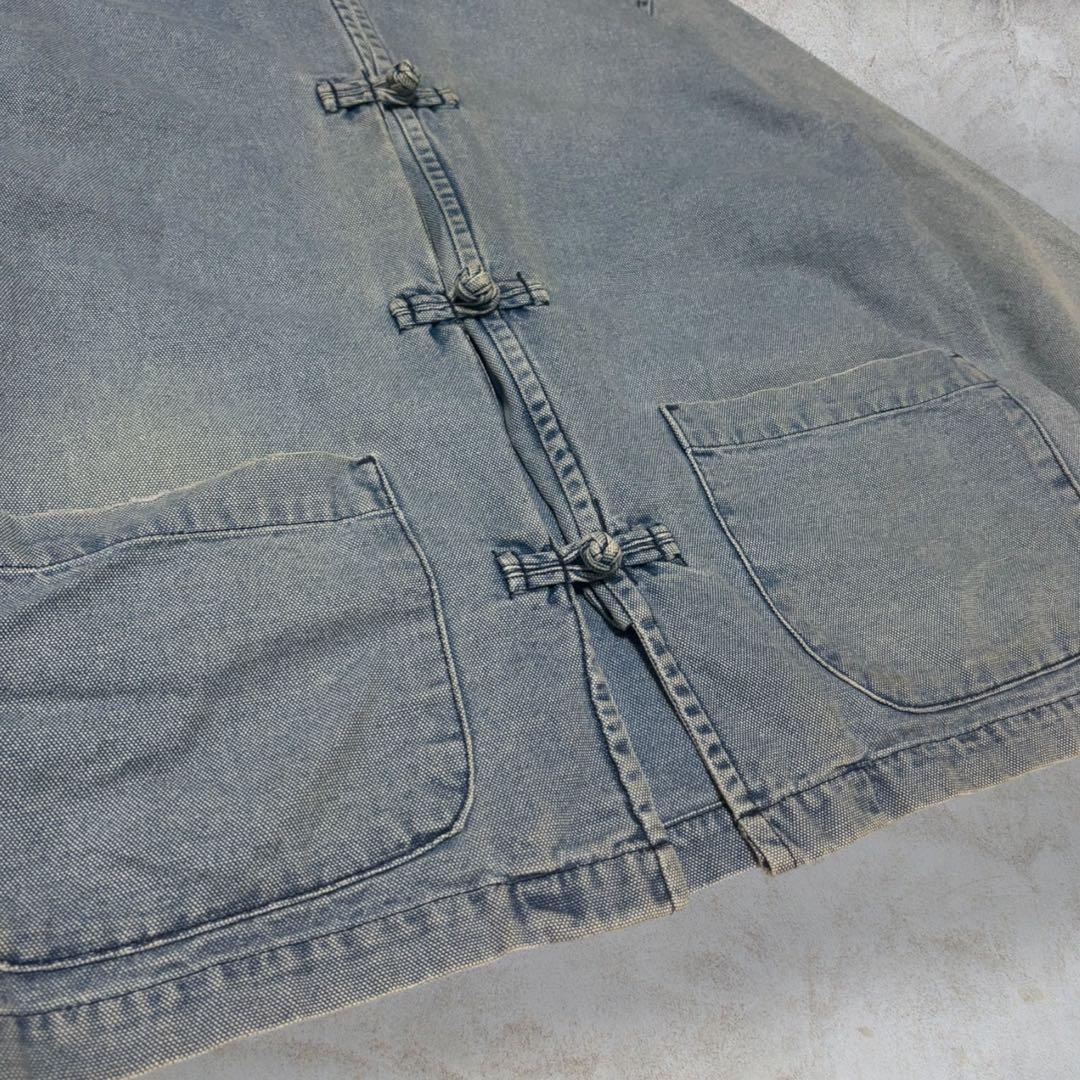 レア‼️90s【GAP】デニム チャイナジャケット カンフーボタン vintage