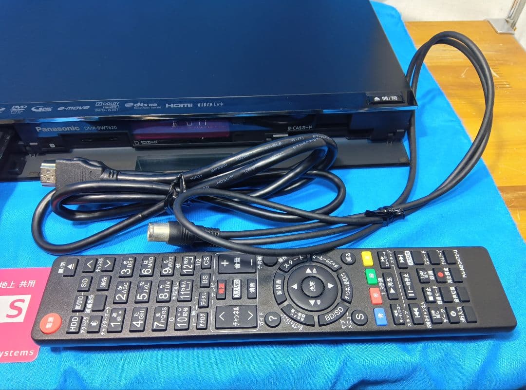 HDD 1TB⇒2TB ブルーレイレコーダー パナソニック DIGA 完動品