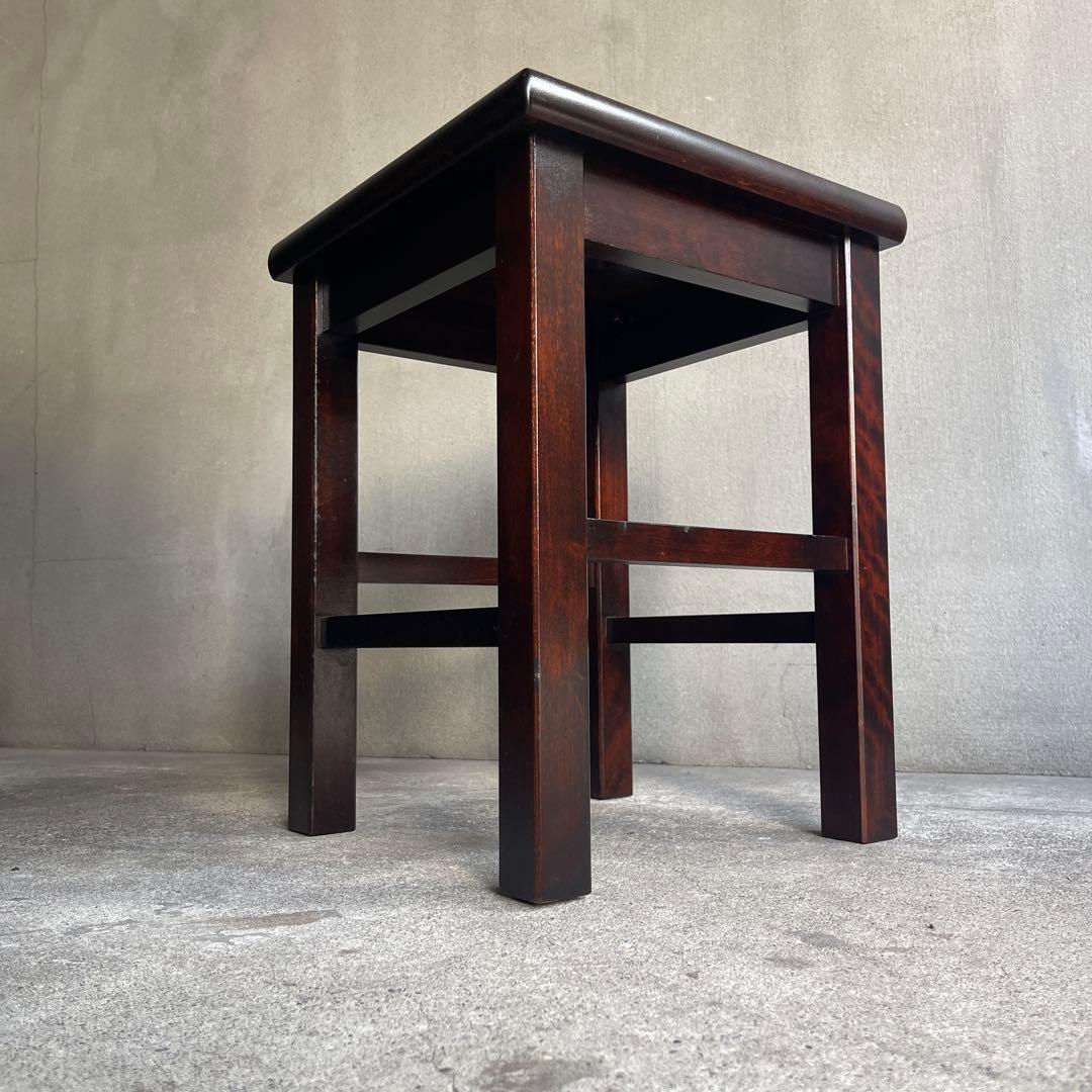 北海道民芸家具　樺材スツール　オールドヴィンテージ