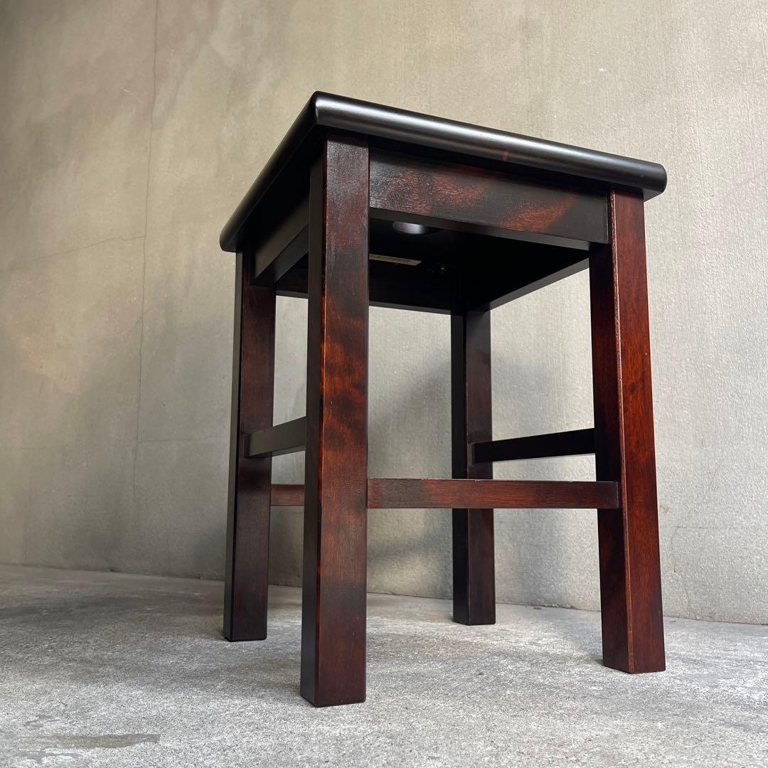 北海道民芸家具　樺材スツール　オールドヴィンテージ