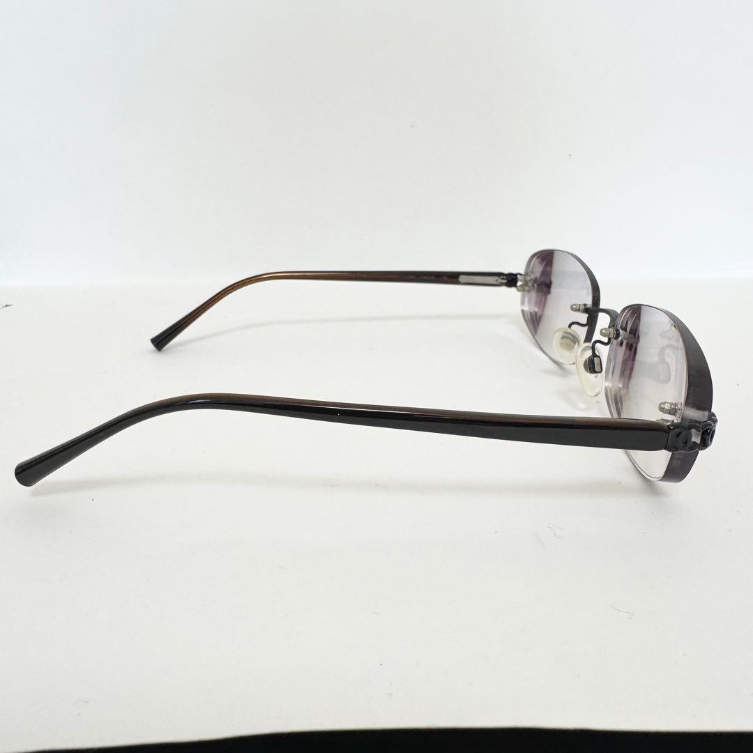 美品 CHANEL シャネル メガネ サングラス 度入り リムレス ココマーク