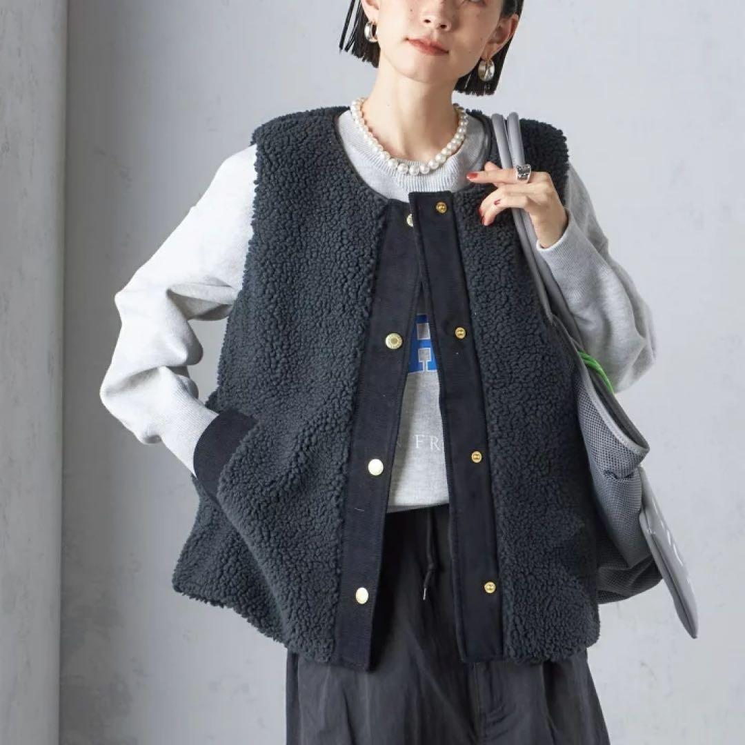 もん様　Barbour DULSIE LINER ボアベスト