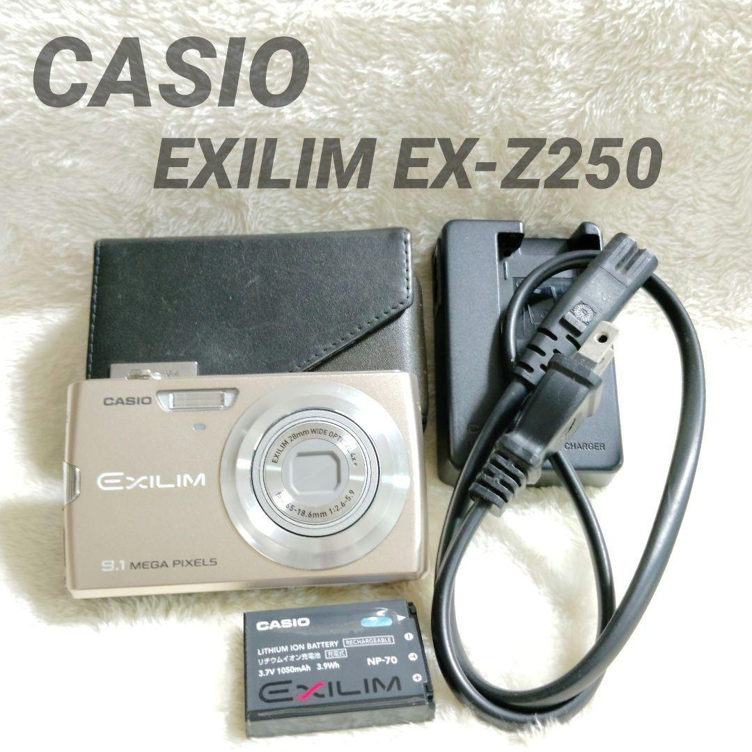 美品✨ CASIO EXILIM EX-Z250 ゴールド ケース付き コンデジ