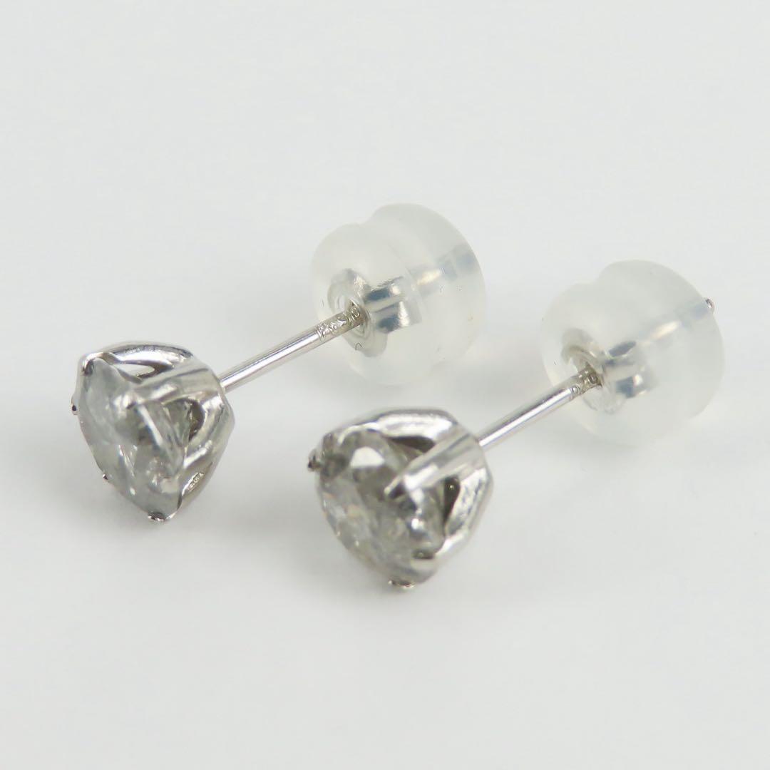 罪*K様 【本物保証】Pt900 天然ダイヤモンド 計1.10ct ピアス｜各0
