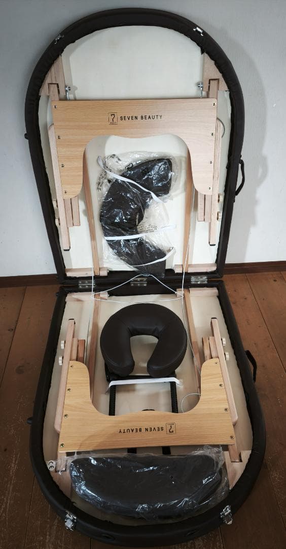 折りたたみ マッサージベッド 木製 有孔　SevenBeauty　UU-006