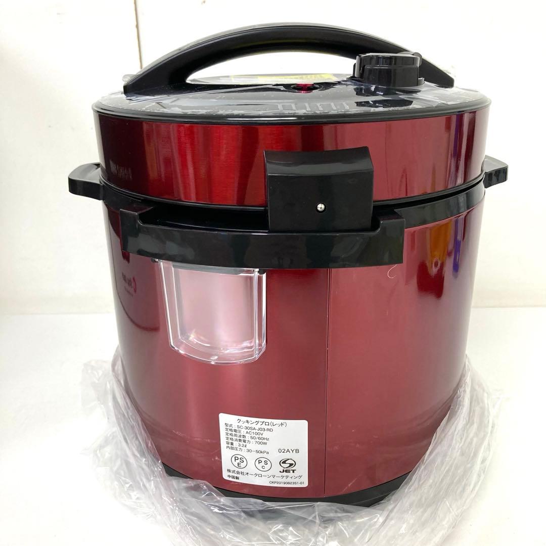 414-Q SHOP JAPAN クッキングプロ　CKP01RED 電気圧力鍋