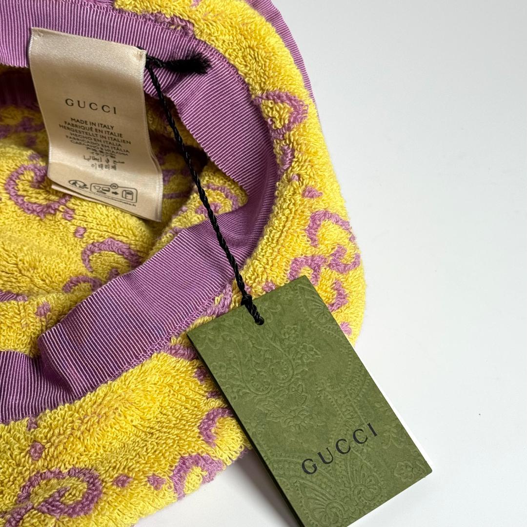 新品タグ付き　GUCCI　グッチ　ジャカード　バケットハット　帽子　782385