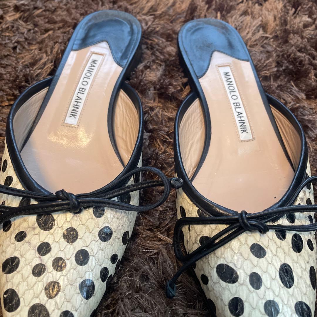 MANOLO BLAHNIK 36 BALERINU ミュール