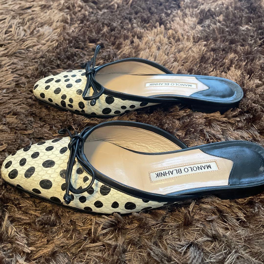 MANOLO BLAHNIK 36 BALERINU ミュール