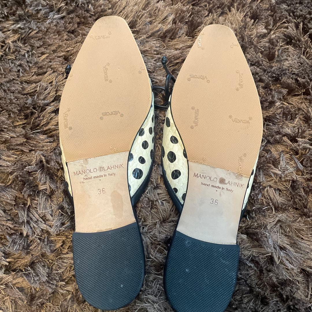 MANOLO BLAHNIK 36 BALERINU ミュール