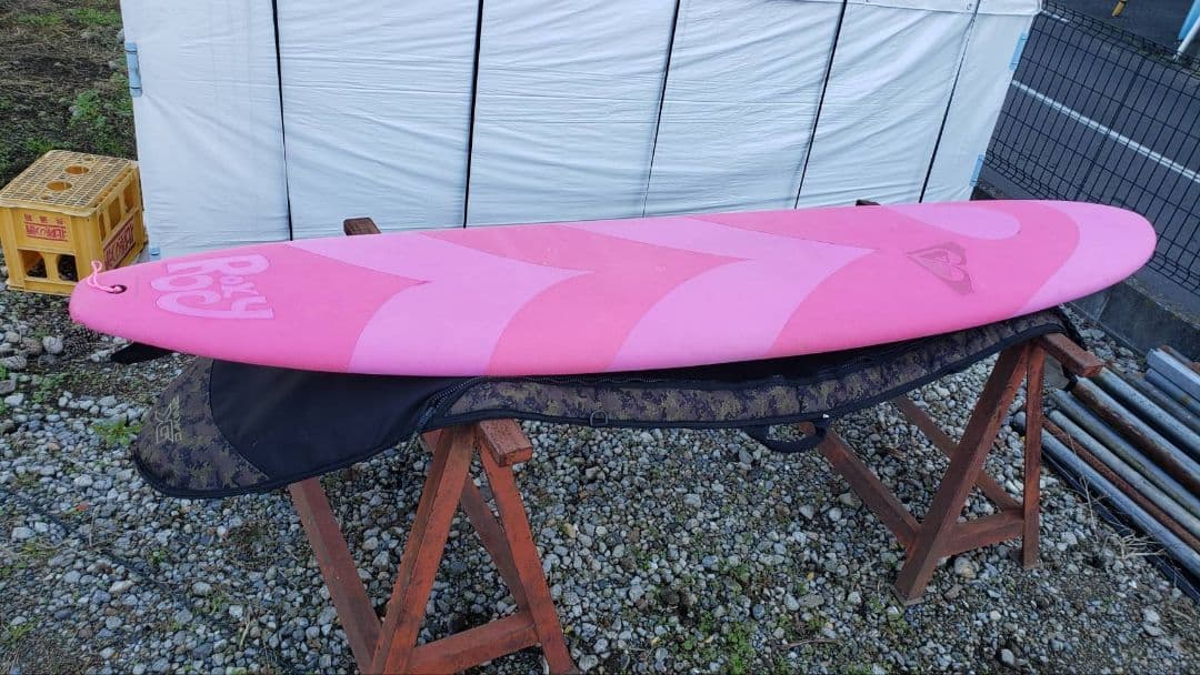 Roxy ソフトボード ピンク ハードース付き　埼玉県三郷市　直接取引のみ