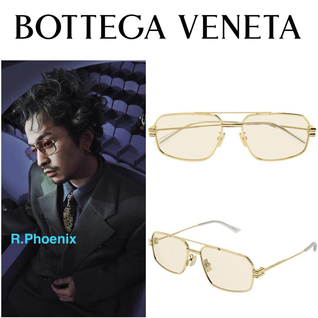 【BOTTEGA VENETA】Gold Frame Sunglasses