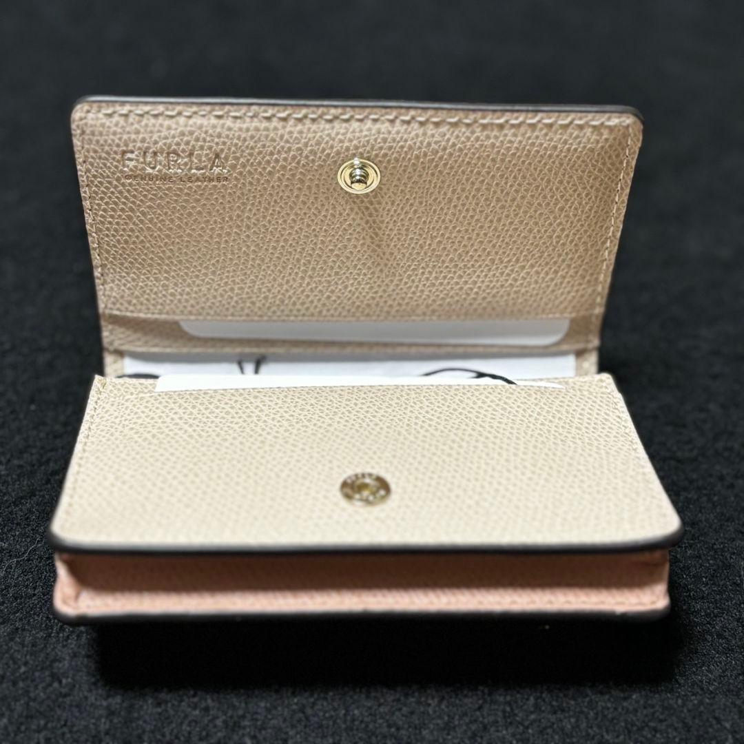 き*よ様 未使用　FURLA ピンク レザー 名刺入れ　カードケース
