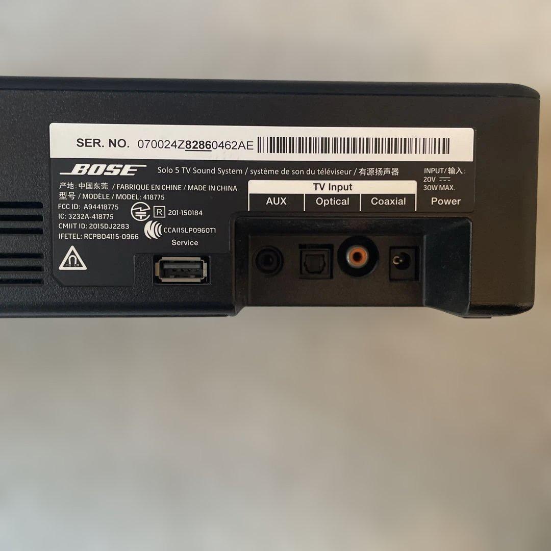 スピーカー・ウーファー BOSE Solo5 Sound System