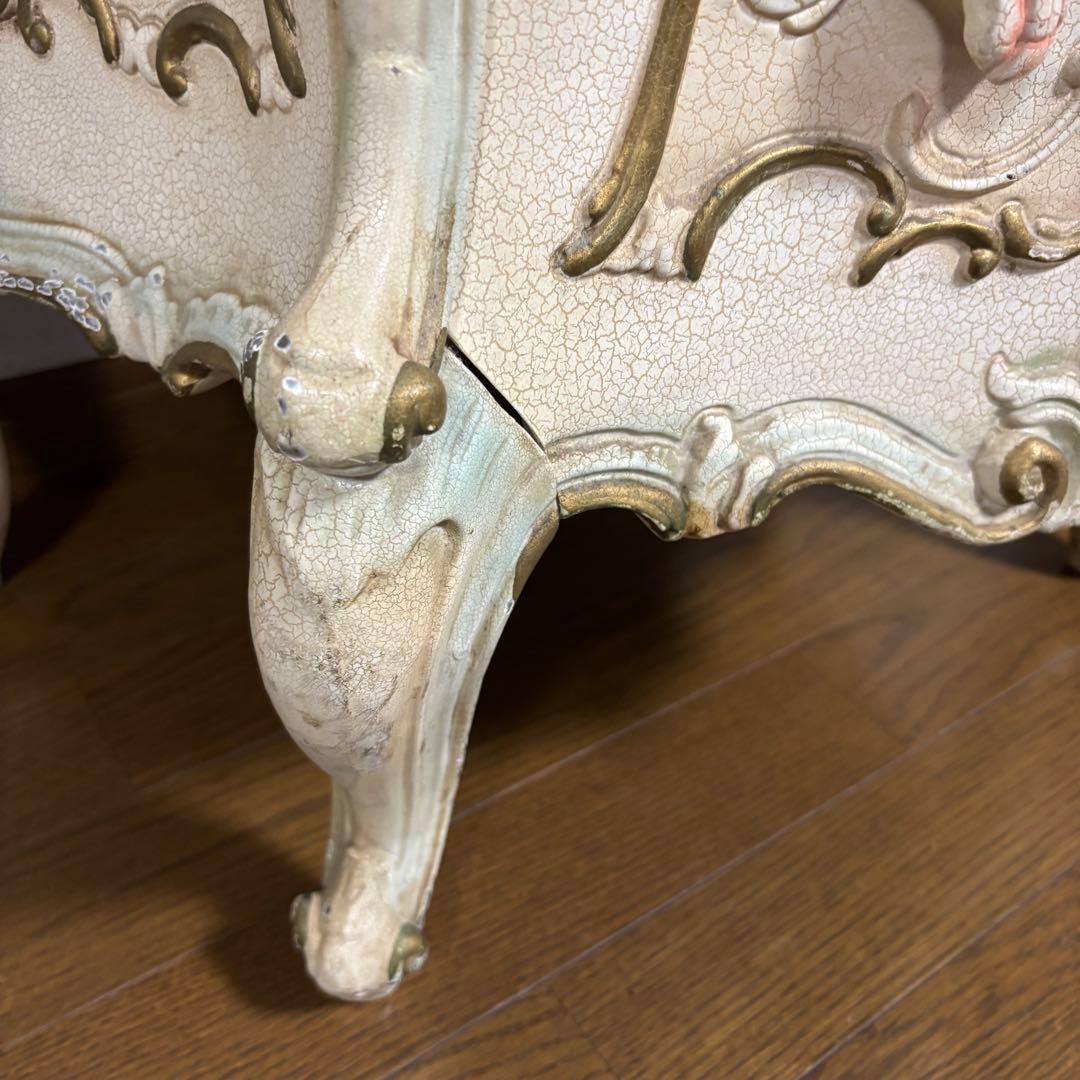 ロココ調　アンティーク　バロックスタイル 3段引出しチェスト　猫脚