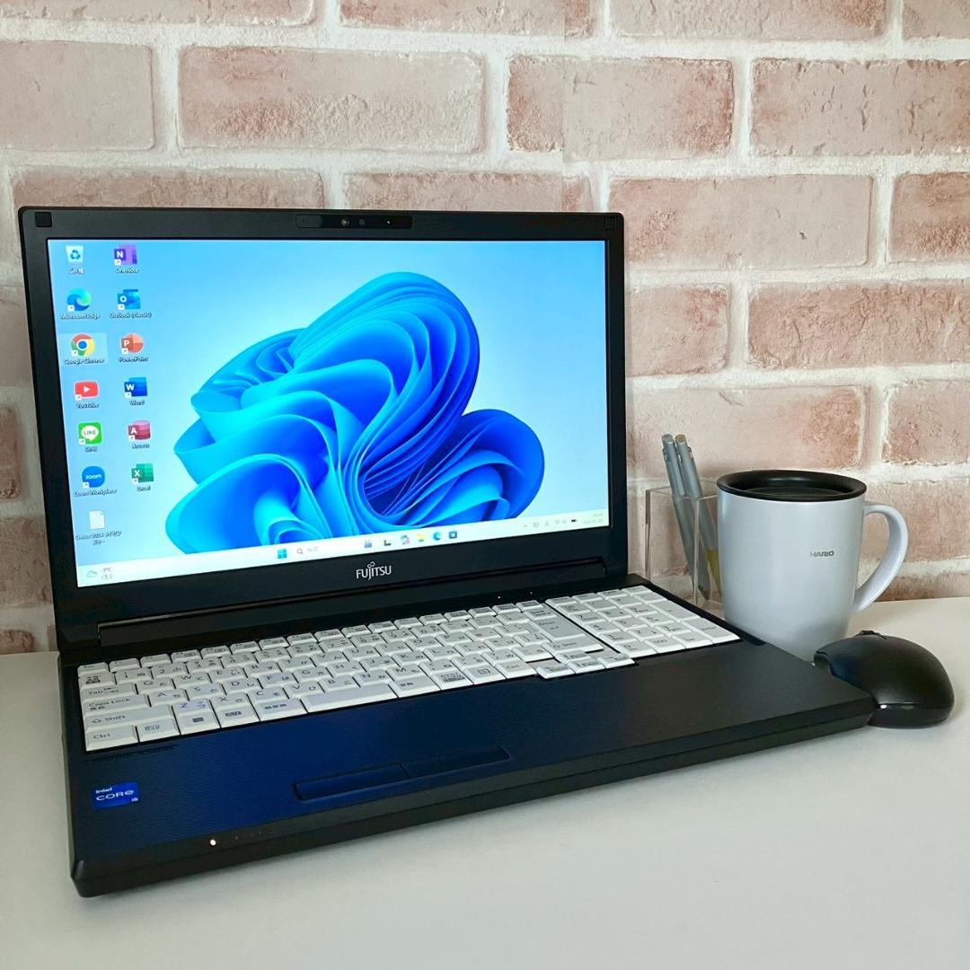 ★2022年製★ テンキー付き 第12世代i5 バッテリー良好 富士通 460