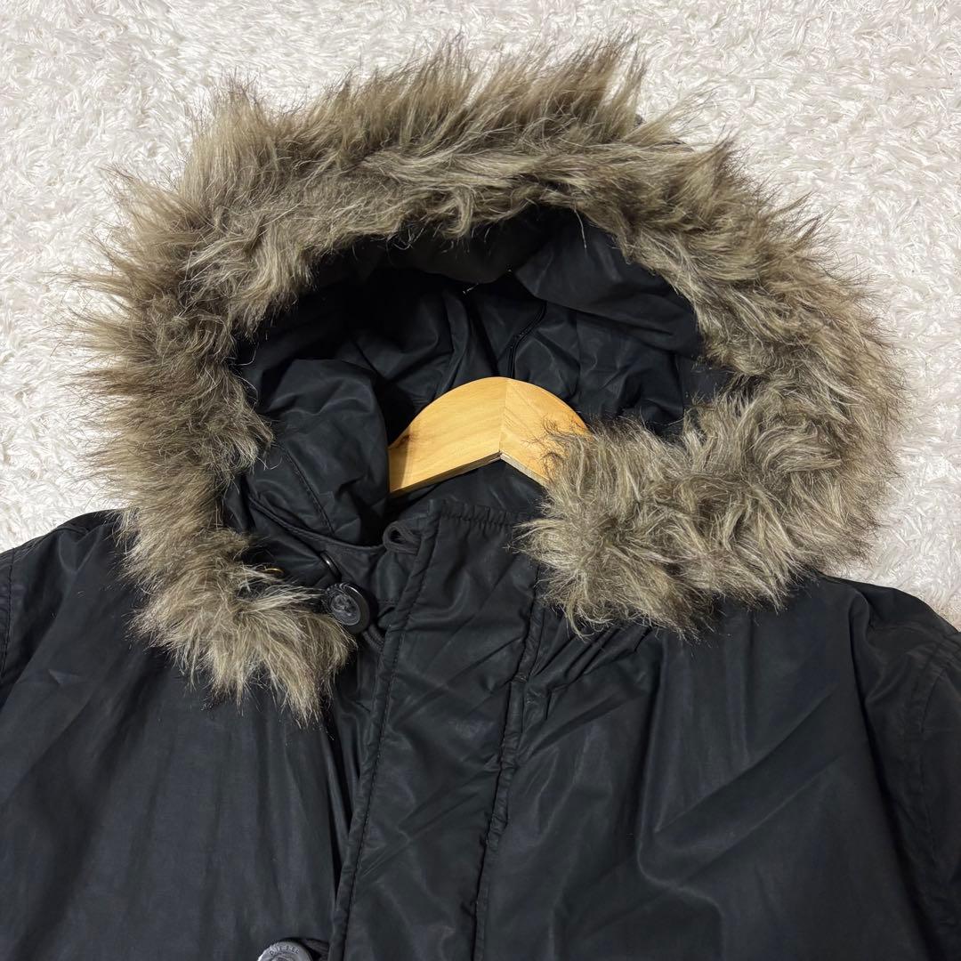 DIESEL ダウンコート　ジャケット　ブラック　エルボパッチ　L