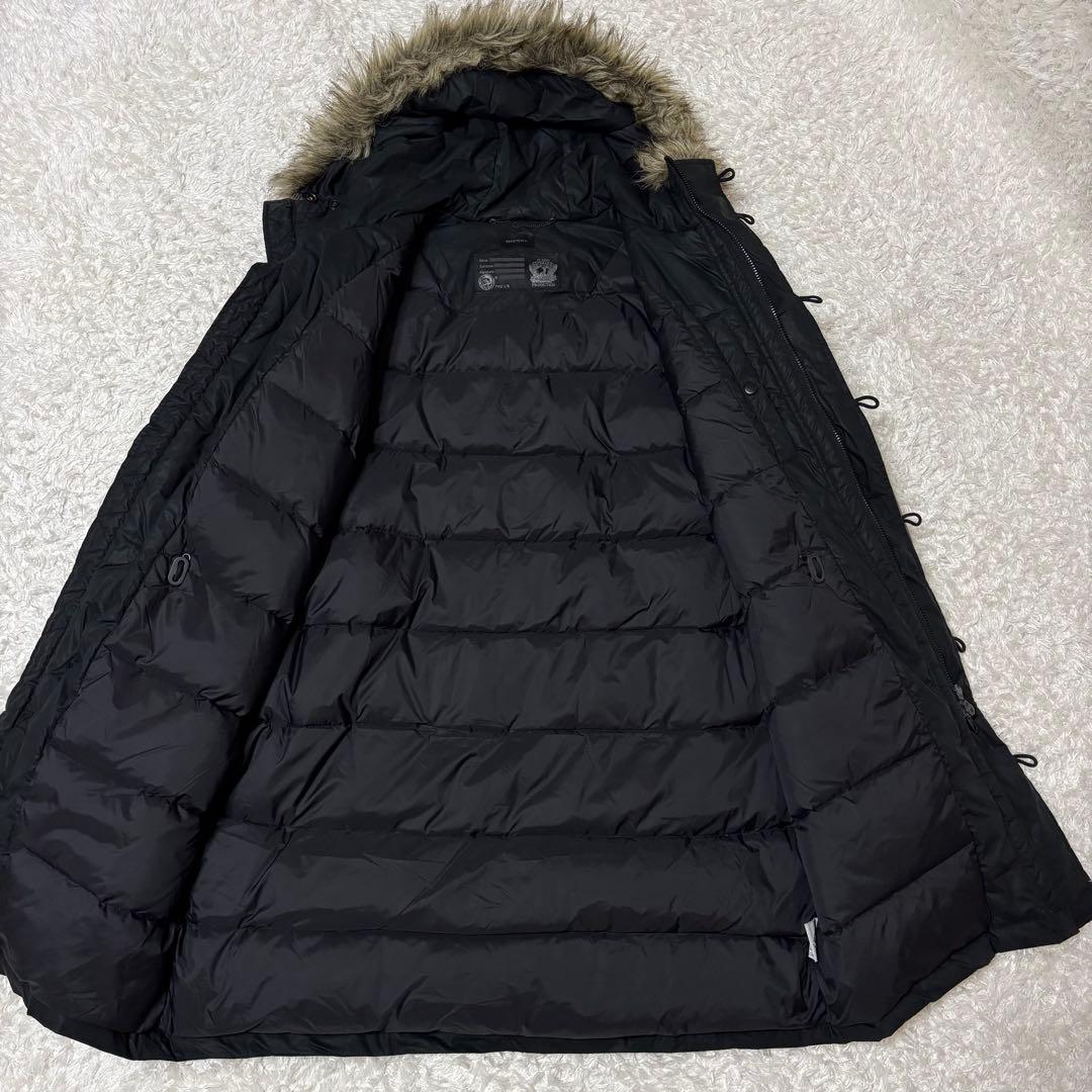 DIESEL ダウンコート　ジャケット　ブラック　エルボパッチ　L