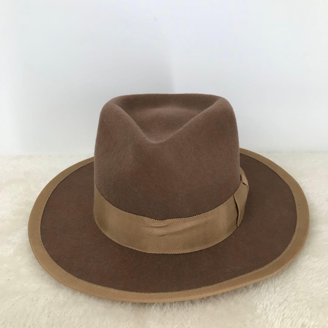 ミスターファットマン　ハット　L　ベージュ　ウール100