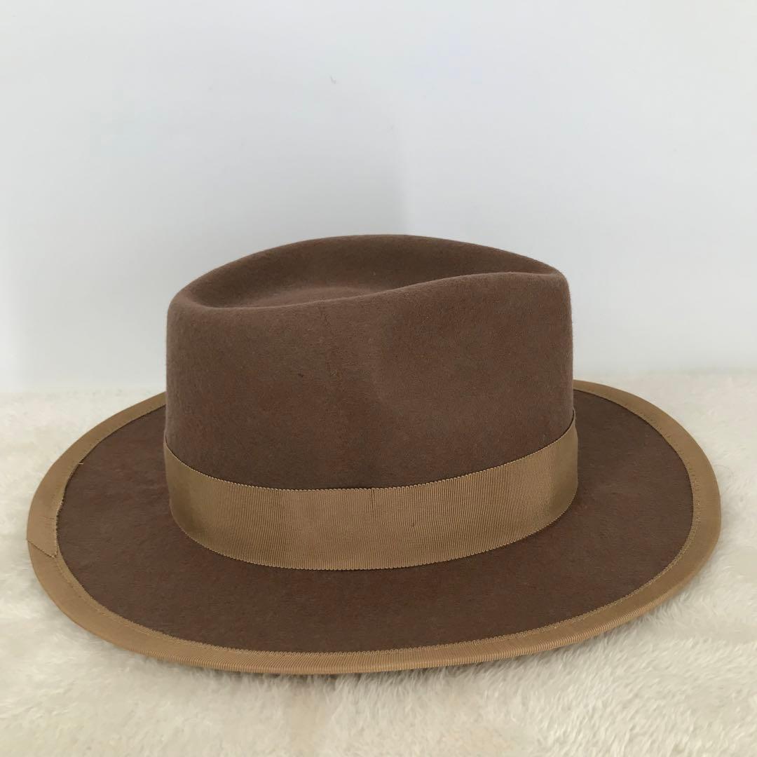 ミスターファットマン　ハット　L　ベージュ　ウール100