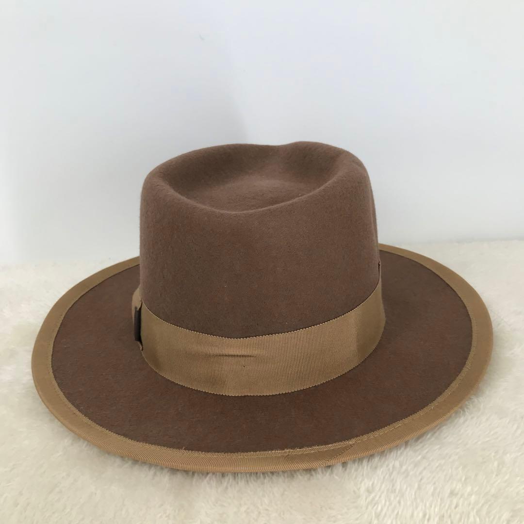 ミスターファットマン　ハット　L　ベージュ　ウール100