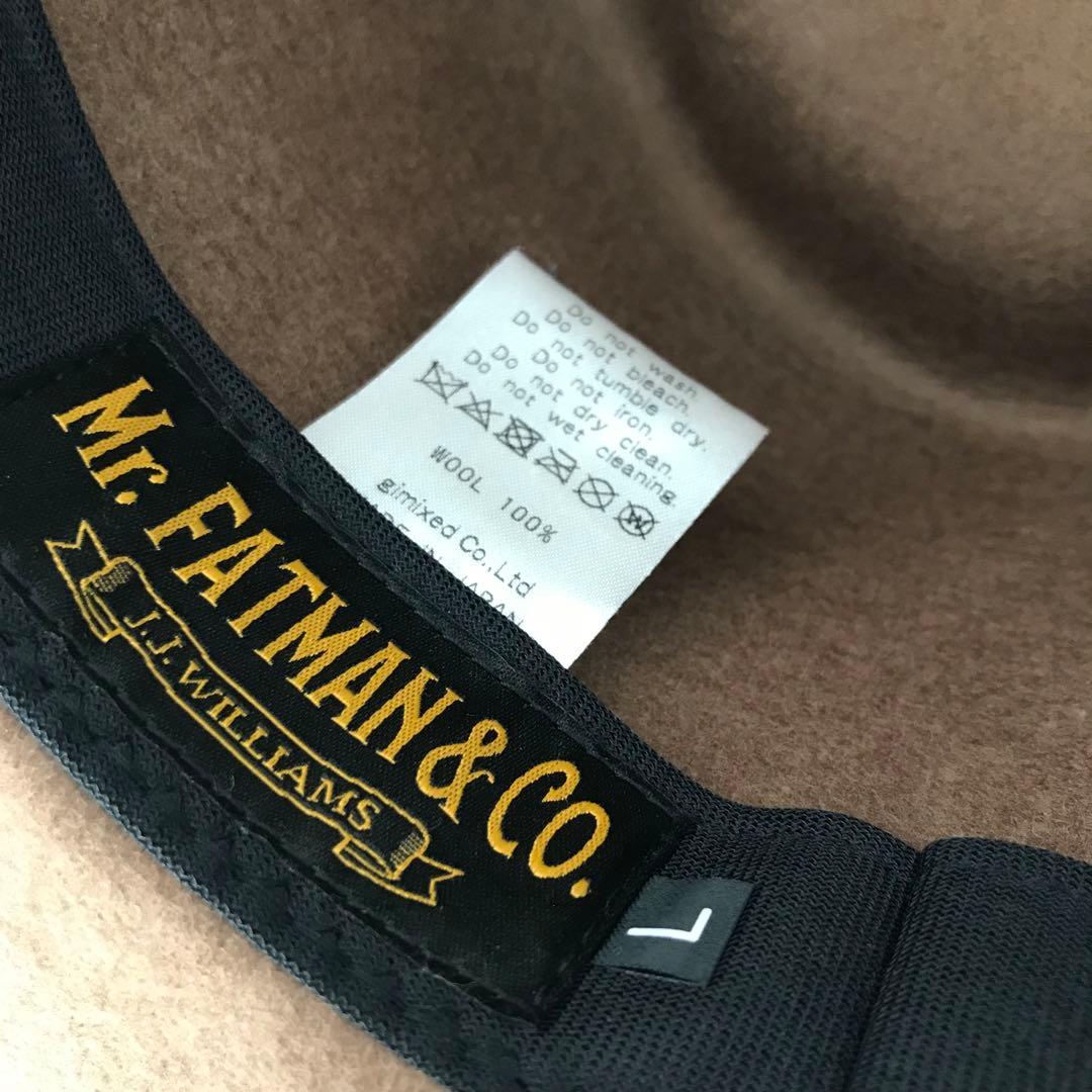 ミスターファットマン　ハット　L　ベージュ　ウール100