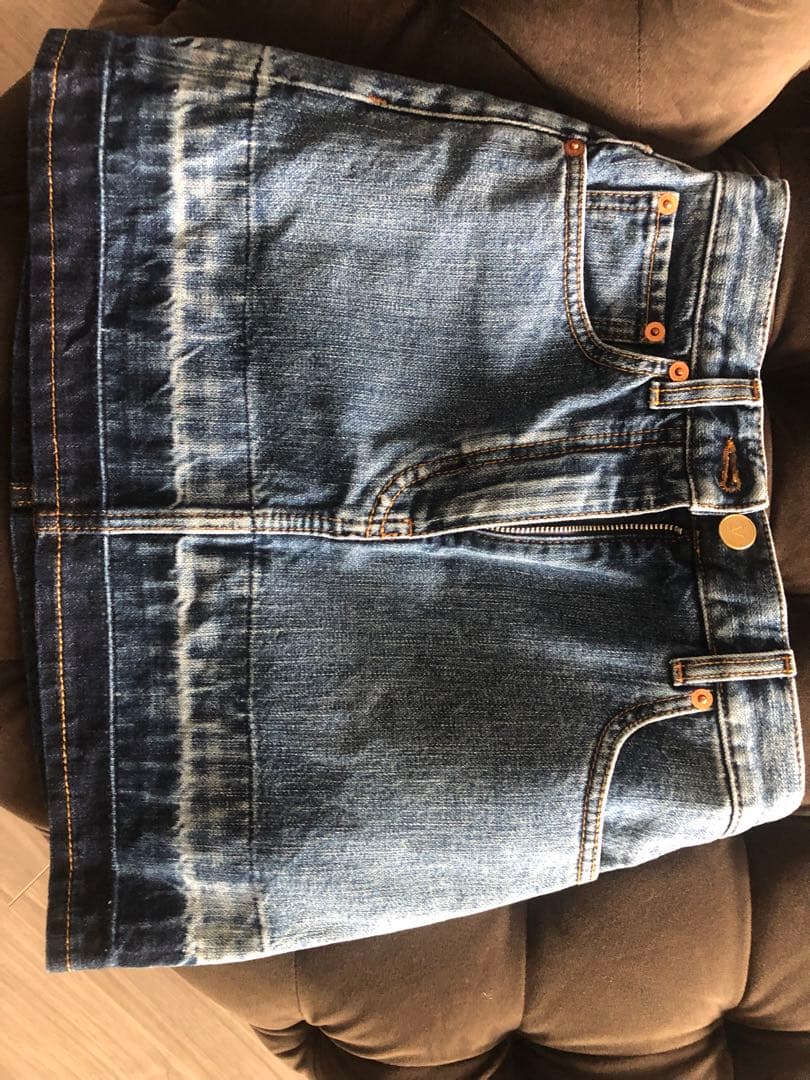 VALENTINO ヴァレンティノ　デニムVロゴスタイルスカート★