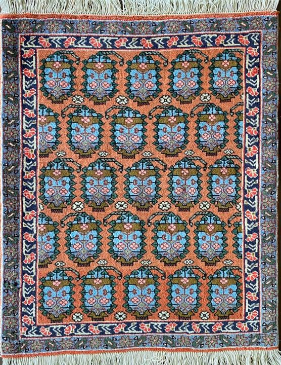 ヴィンテージ アルデビル産 ペルシャ絨毯 95.5cm×78cm