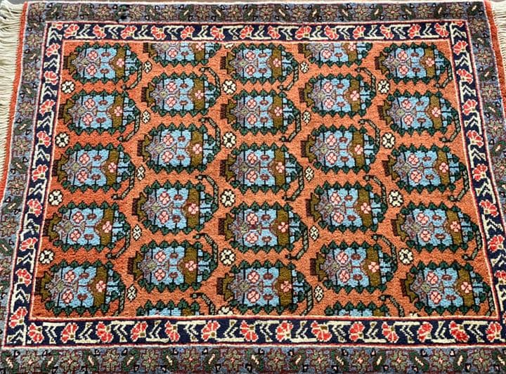 ヴィンテージ アルデビル産 ペルシャ絨毯 95.5cm×78cm