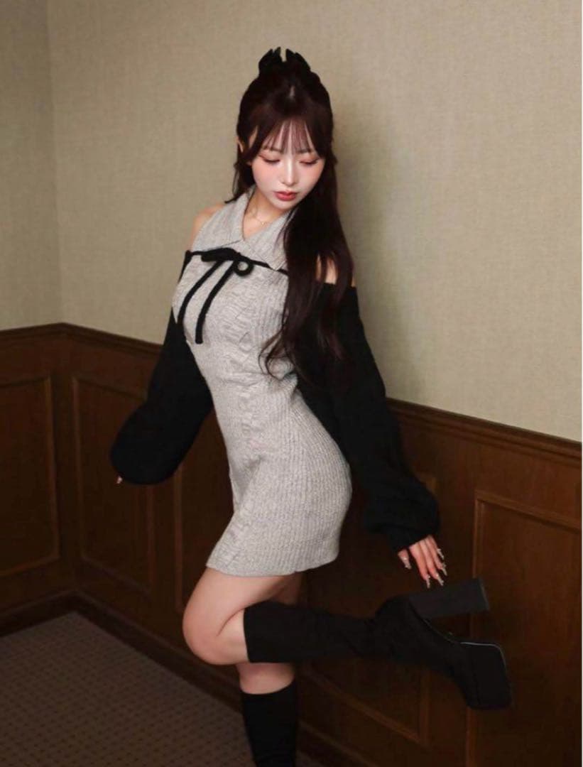 【大人気即完売品】Darich ショートボレロニットミニワンピース FL