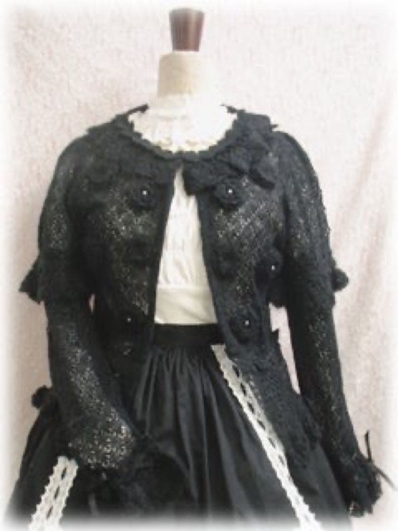 マーガレットカーディガン　黒