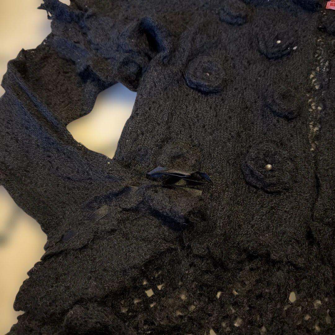 マーガレットカーディガン　黒