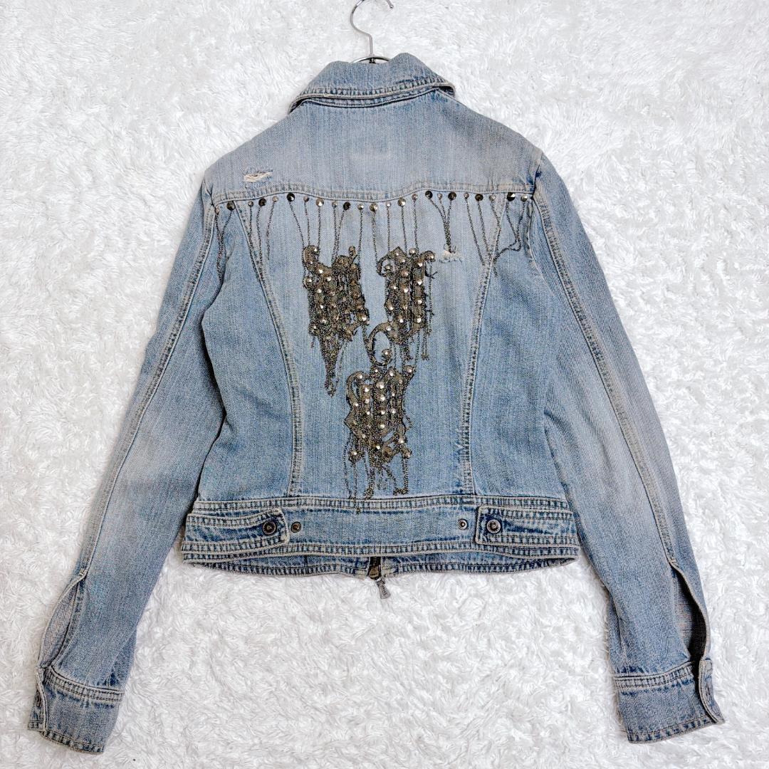 VERSACE JEANS デニムジャケット スタッズ Y2K メデューサ
