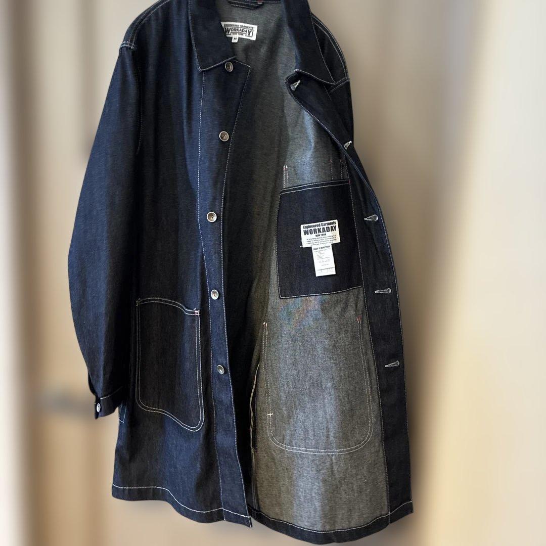 美品エンジニアードガーメンツ WORKADAY インディゴデニム カバーオールM
