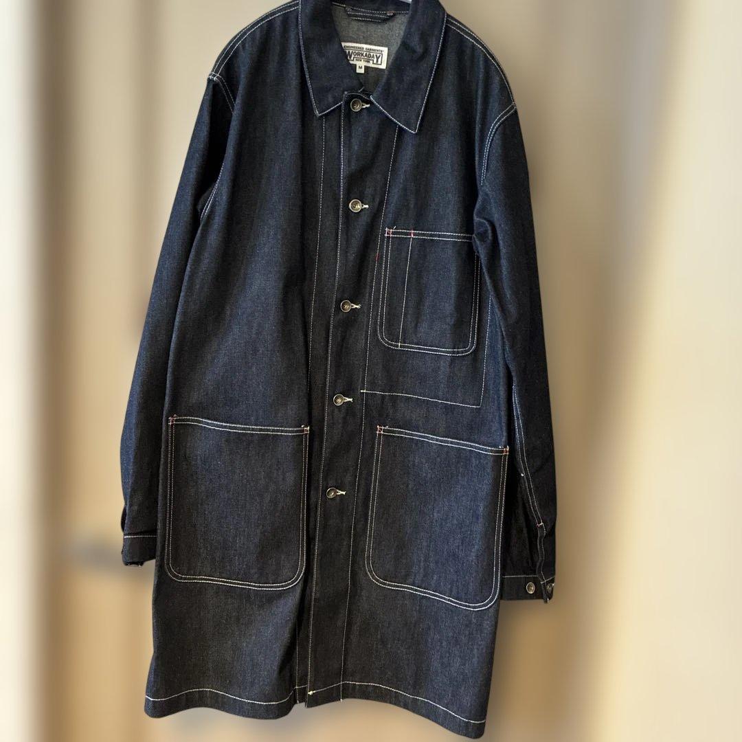 美品エンジニアードガーメンツ WORKADAY インディゴデニム カバーオールM