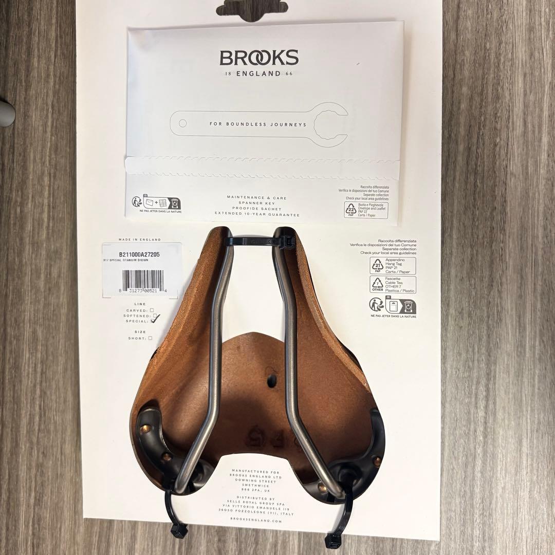 【新品未使用】Brooks レザーサドル B17 スペシャル チタン ブラウン
